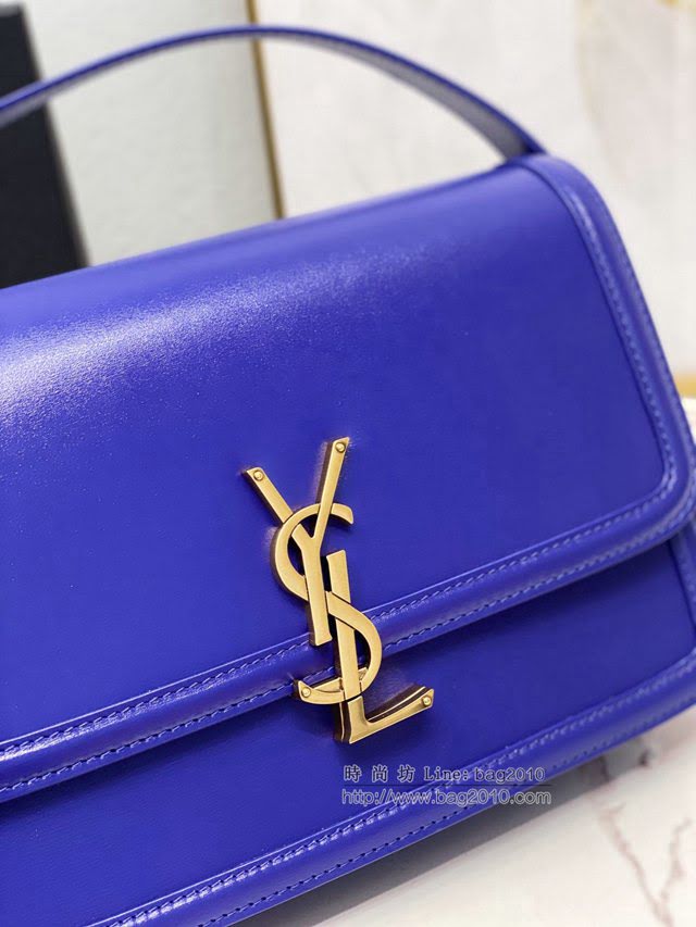 YSL爆款女士包包 聖羅蘭經典款MONOGRAM金屬旋扣大號郵差包 YSL肩背斜挎包 634305  jjh1110